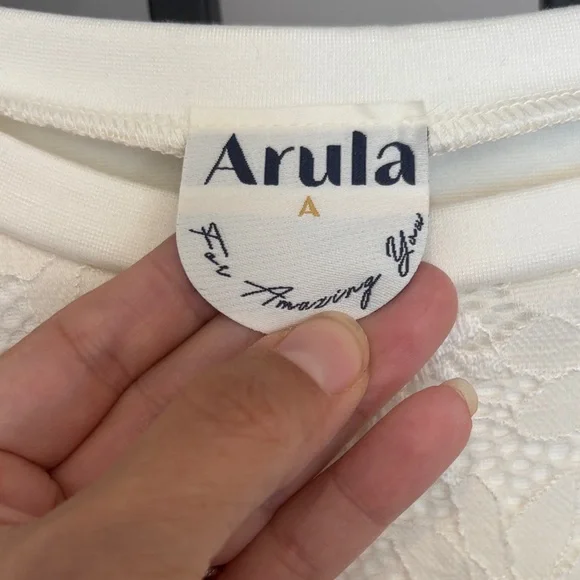 Arula Cream Lace Dress 1X - Picture 3 of 7